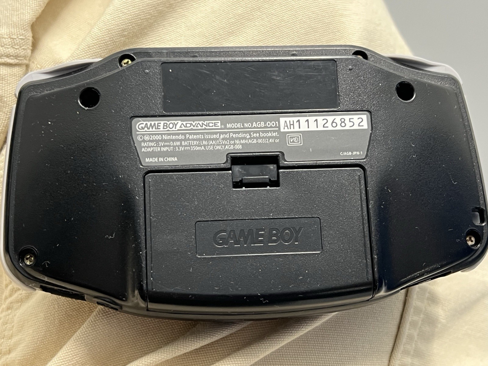 Nintendo Game Boy Advance Black Original Backlit Screen Reg Free Excellent Cond.