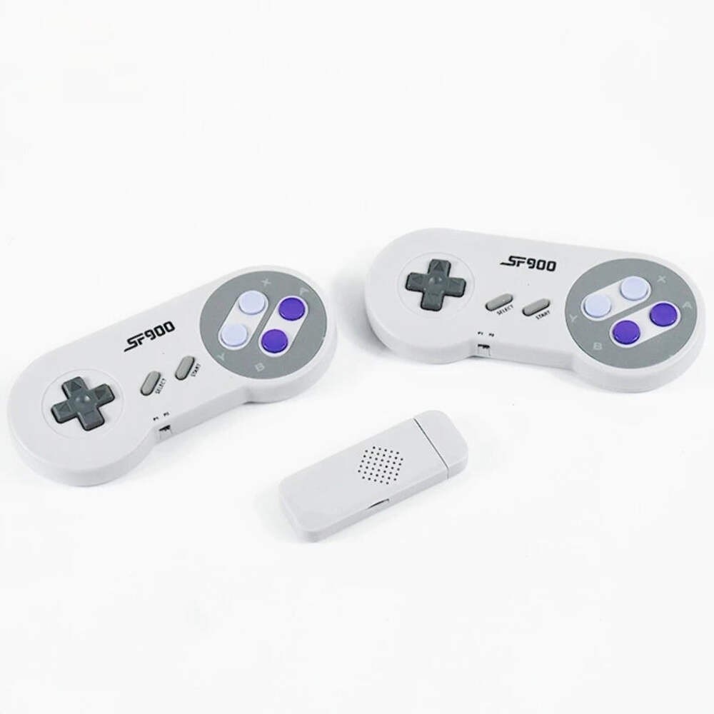 SF900 Mini Video Game Console 2.4G Dual Wireless Console Game Stick 5000 Classic