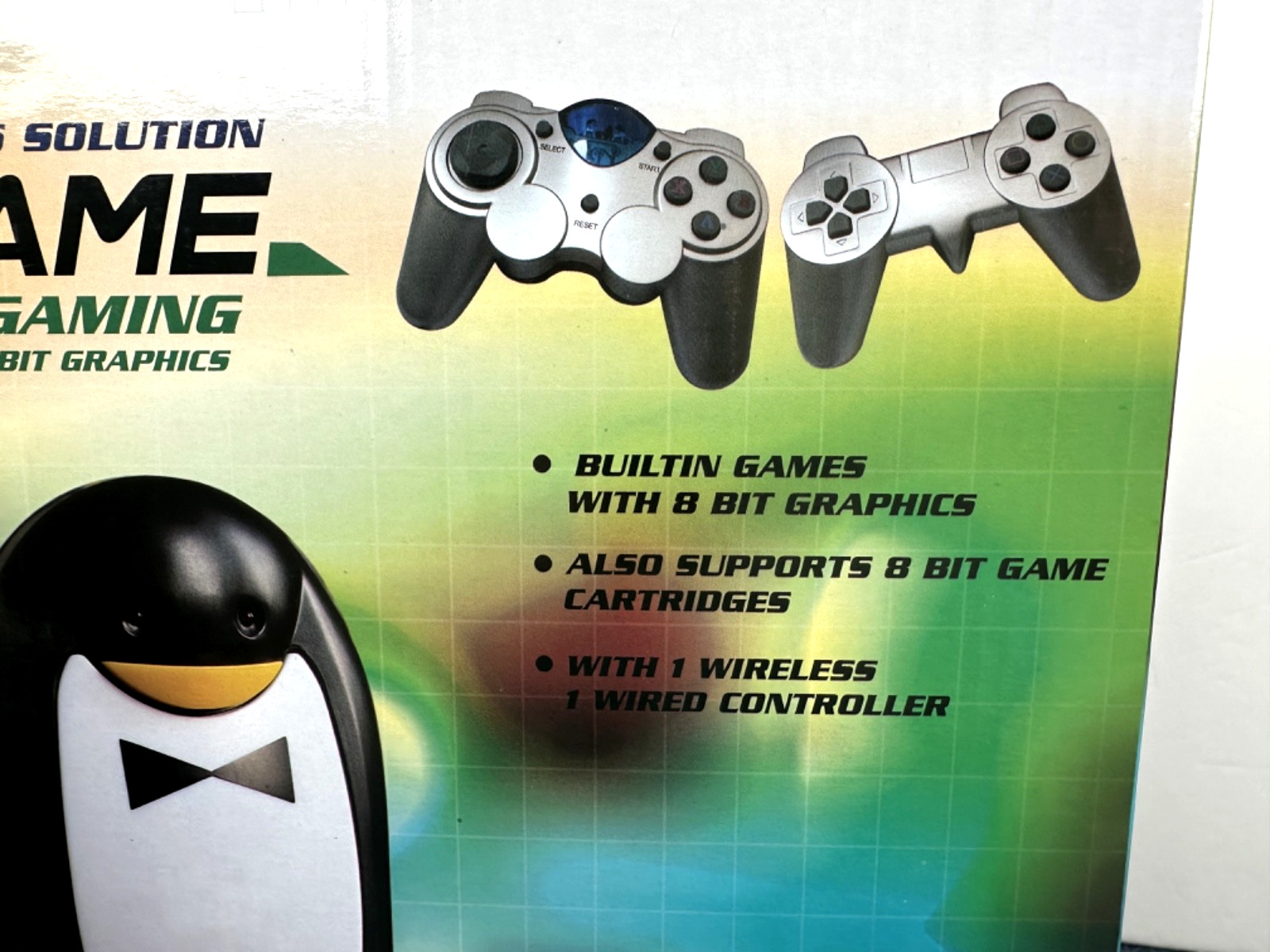Penguin Powergames Famiclone Console – with Two Controls & Zapper, BRAND NEW!