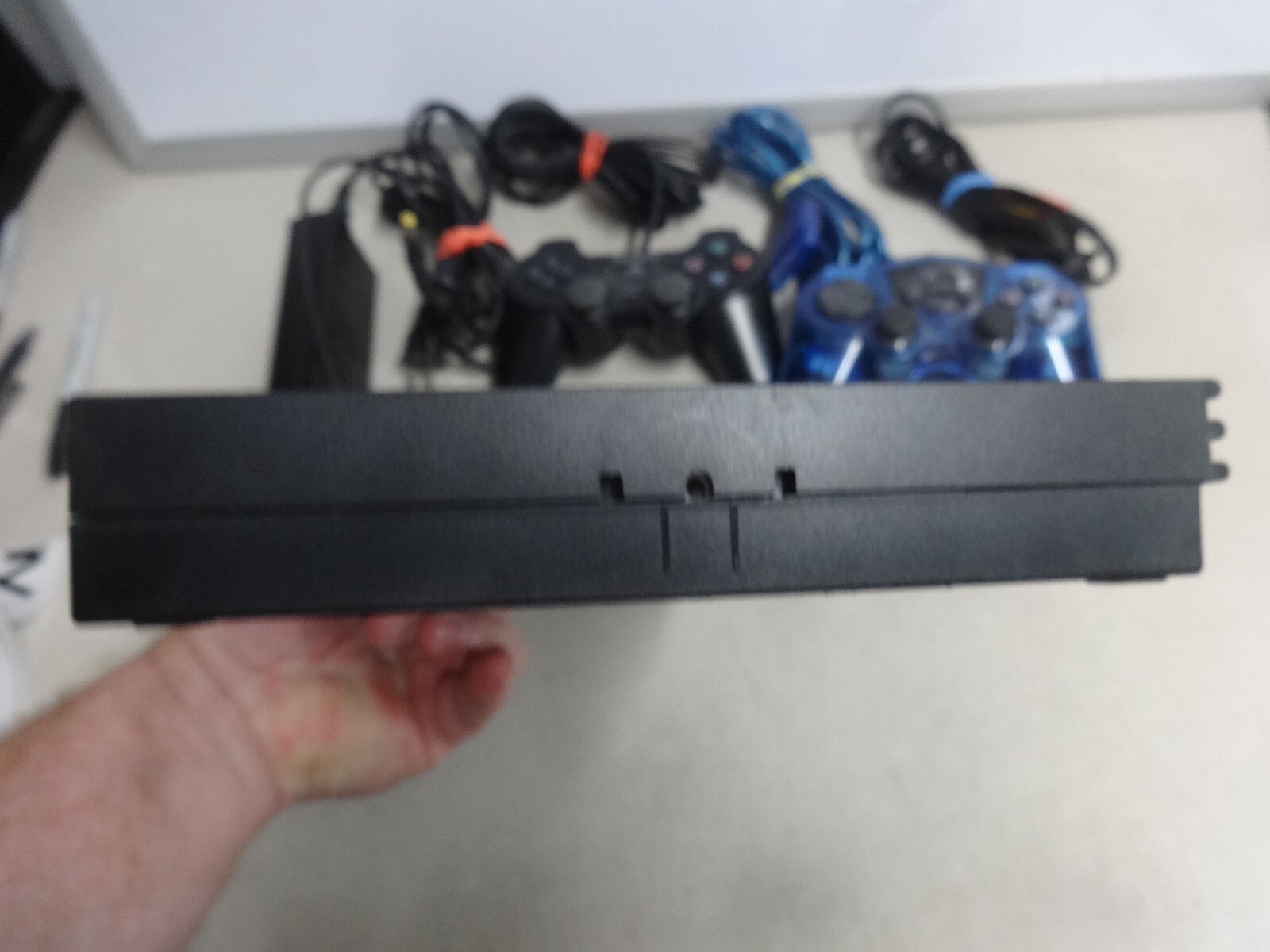 OEM Sony PS2 SLIM Video Game System Console Bundle Set Playstation-2 SCPH-70012