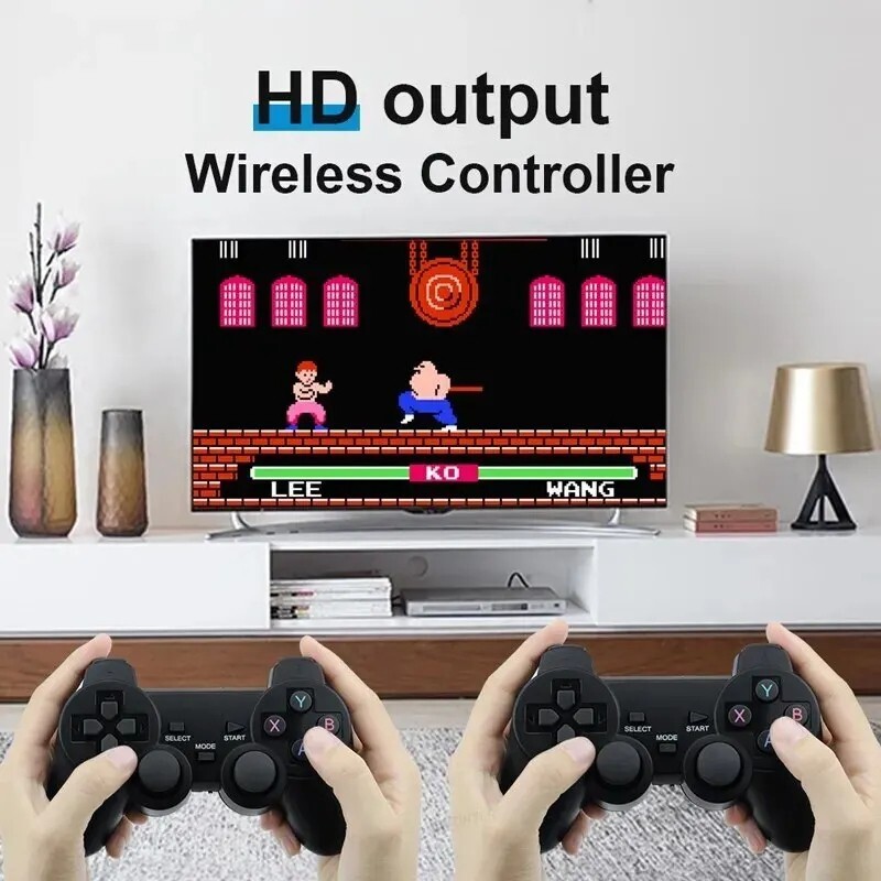 4K HD 32GB/64GB Retro Game Console 20000 Games Wireless Controller HDMI PlugPlay