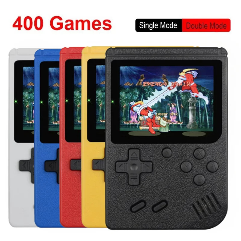 Retro 4-in-1 8 Bit Portable Game Console with LCD Screen Portable Game