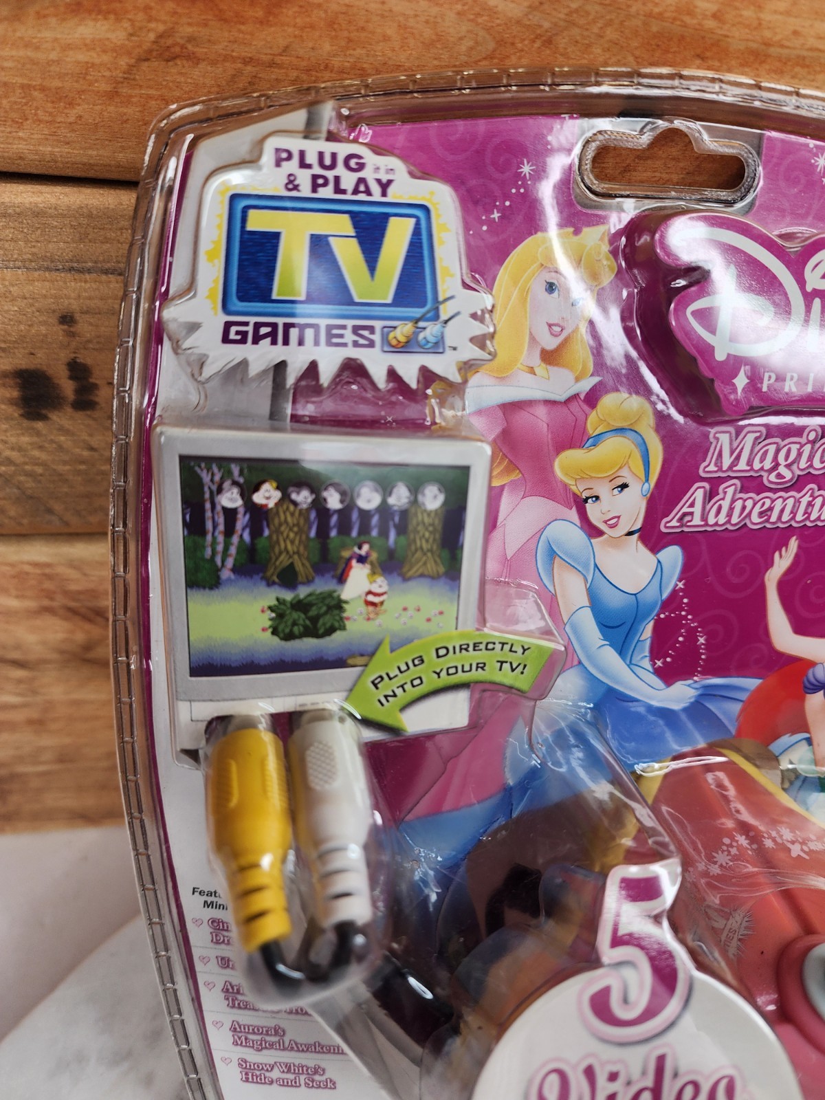 2006 Jakks Disney Princess Magical Adventures 2nd Ed. Plug & Play TV w/ 5 Games