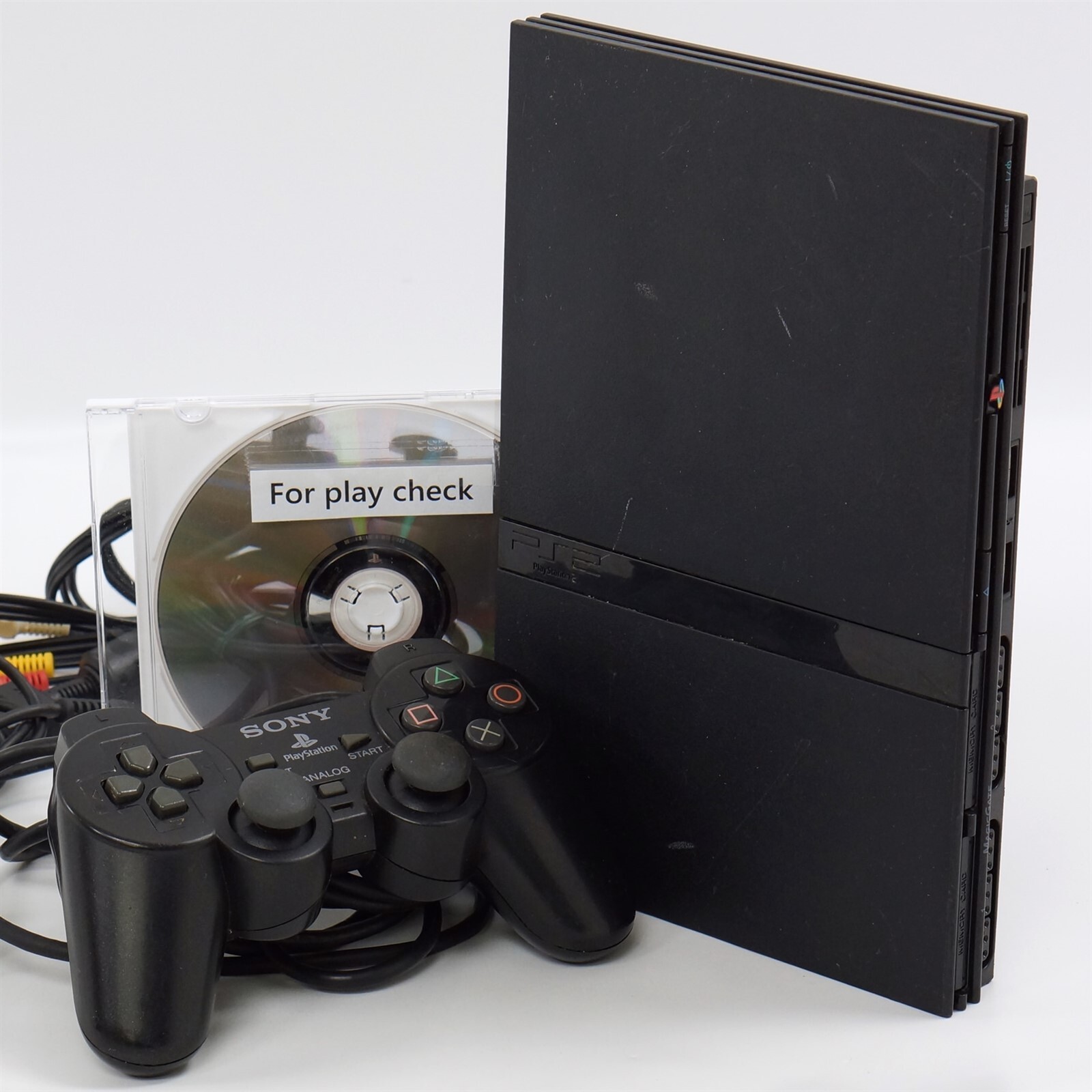 PS2 Slim Console System Black SCPH-77000 CB Playstation 2 AJ2881968 NTSC-J