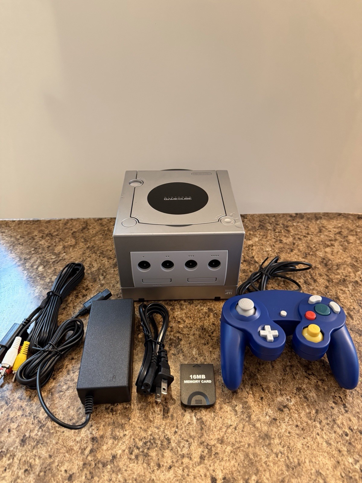🔥 Nintendo GameCube Platinum/Silver Console Bundle, Recapped Laser‼️