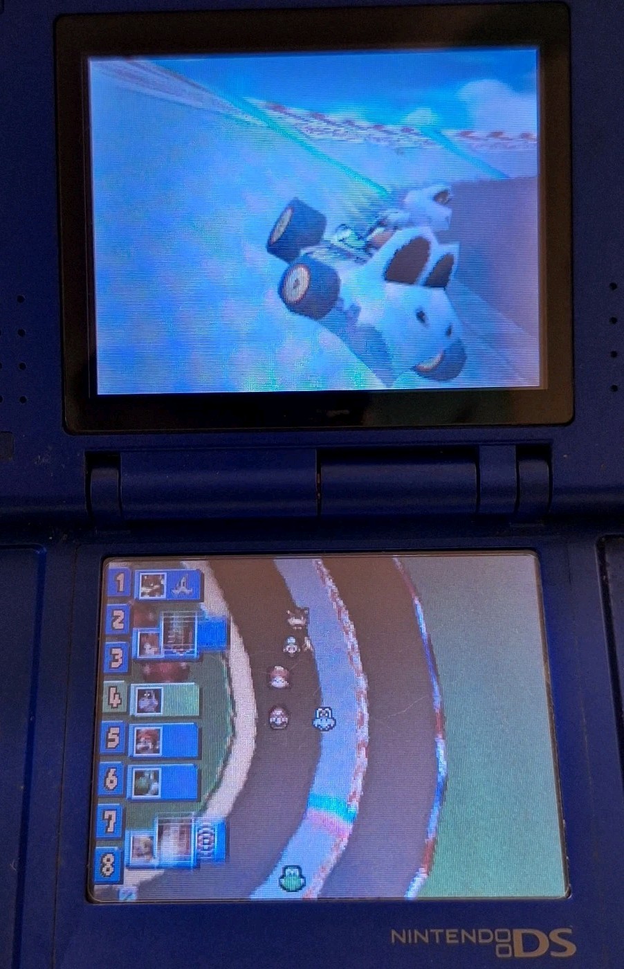Y2k Nintendo DS NTR-001 Fat Phat Blue Console MINT SCREENS Tested Works Game Boy
