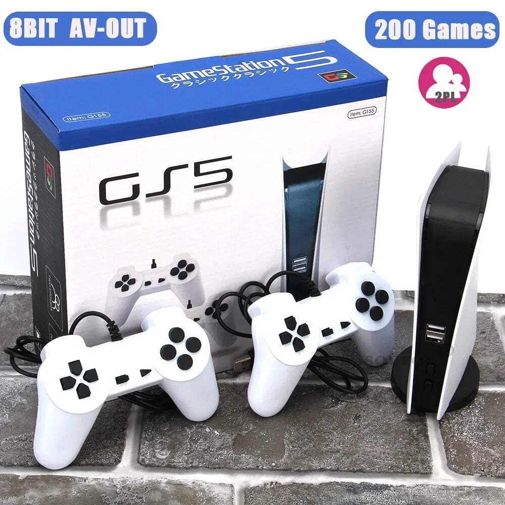 GS5 Game Station 5 Video Game Console With 200 Classic Games 8 Bit TV Console Re