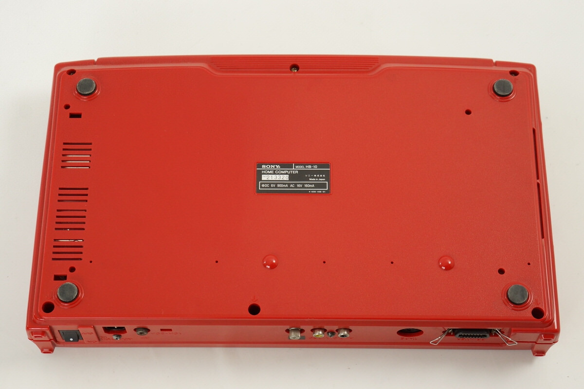 MSX SONY HIT BIT HB-10 Home Computer Red Maintained Tested 209039