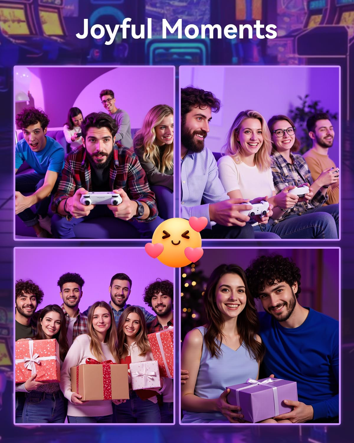 2026 Upgraded Retro Gaming Console, Retro Game Stick, 4K HD HDMI TV Game Stick,