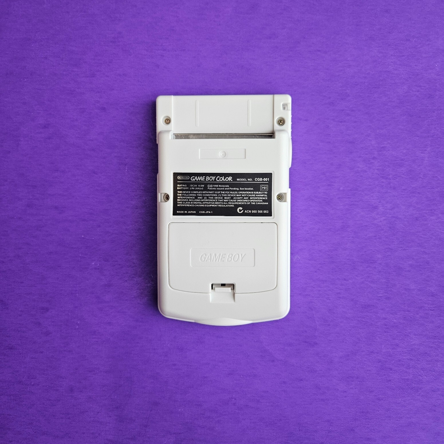 Nintendo Game Boy Color White 👾 CGB-001 GBC RESTORED NEW BODY