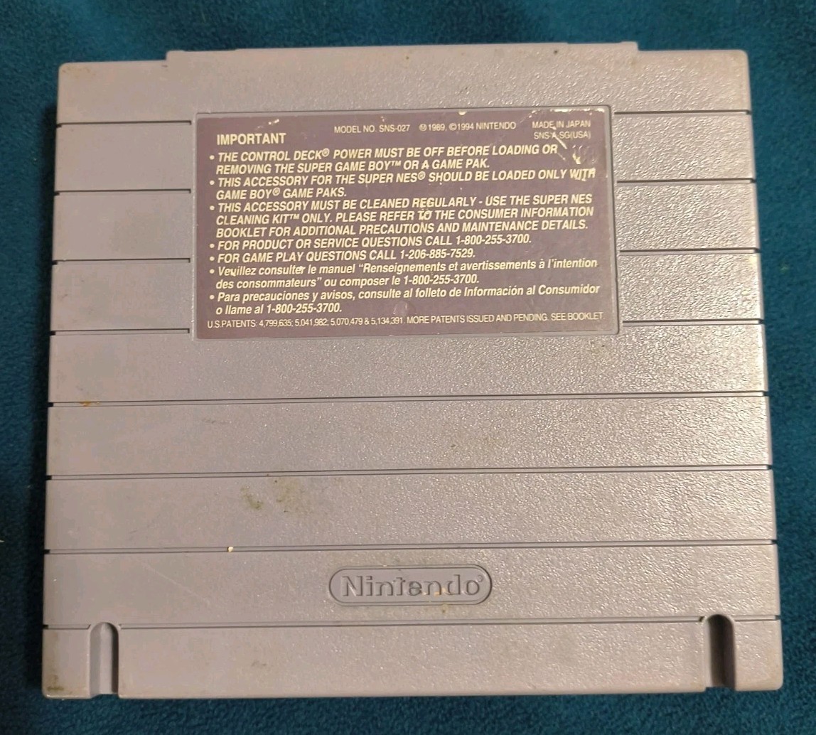 Nintendo SNES SNS-001 Home Console + 2 Controllers & 7 Games Tested Working