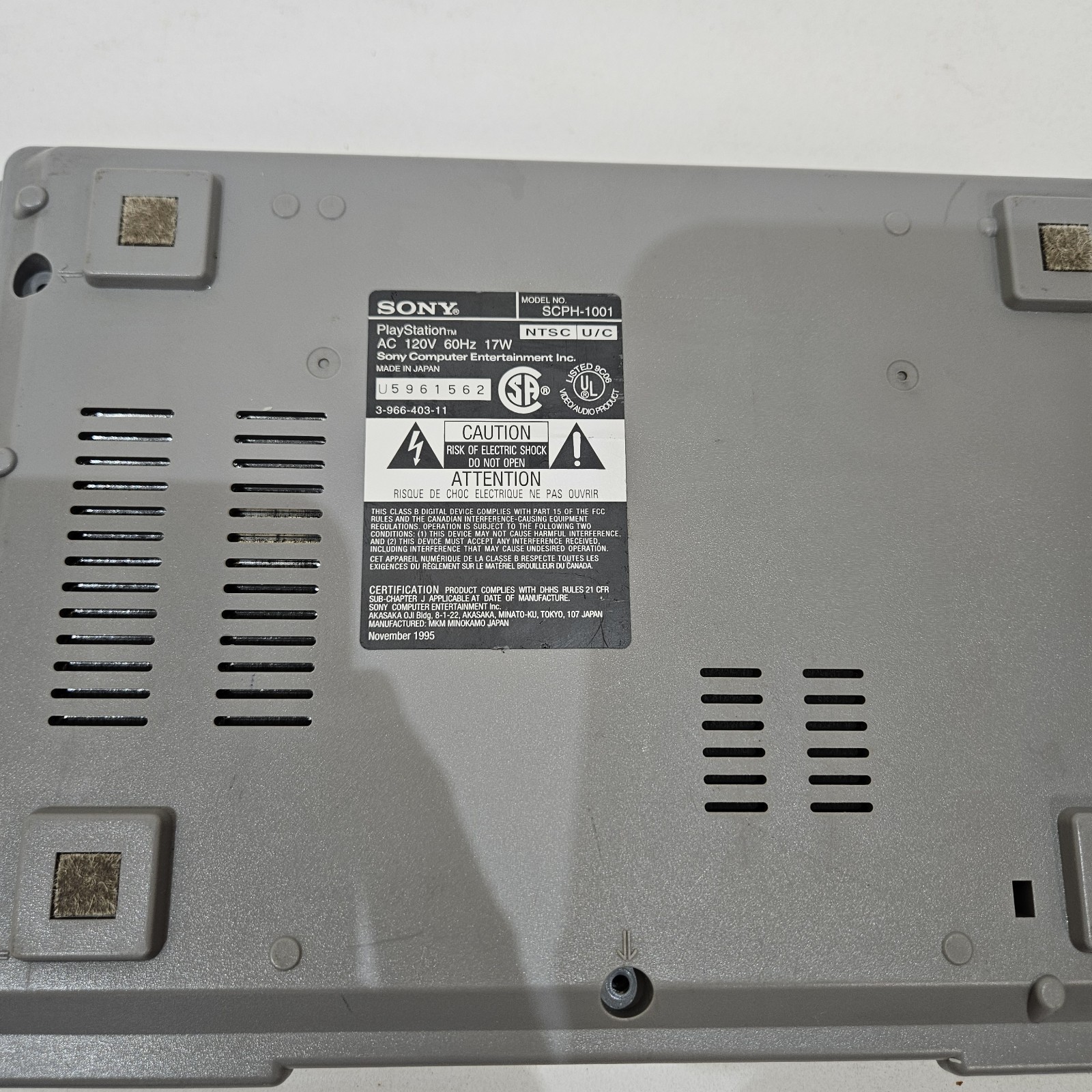 Sony Playstation 1 SCPH-1001 – 2 Consoles AS IS Parts or Repair –