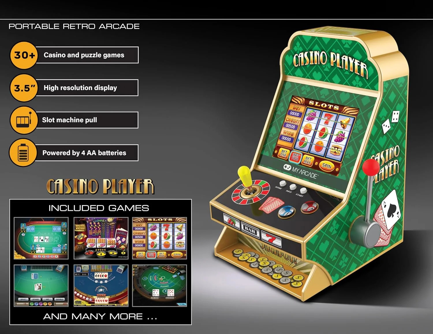 My Arcade Casino Player: Retro Arcades, Slot Machine, Casino Games, Poker Games,