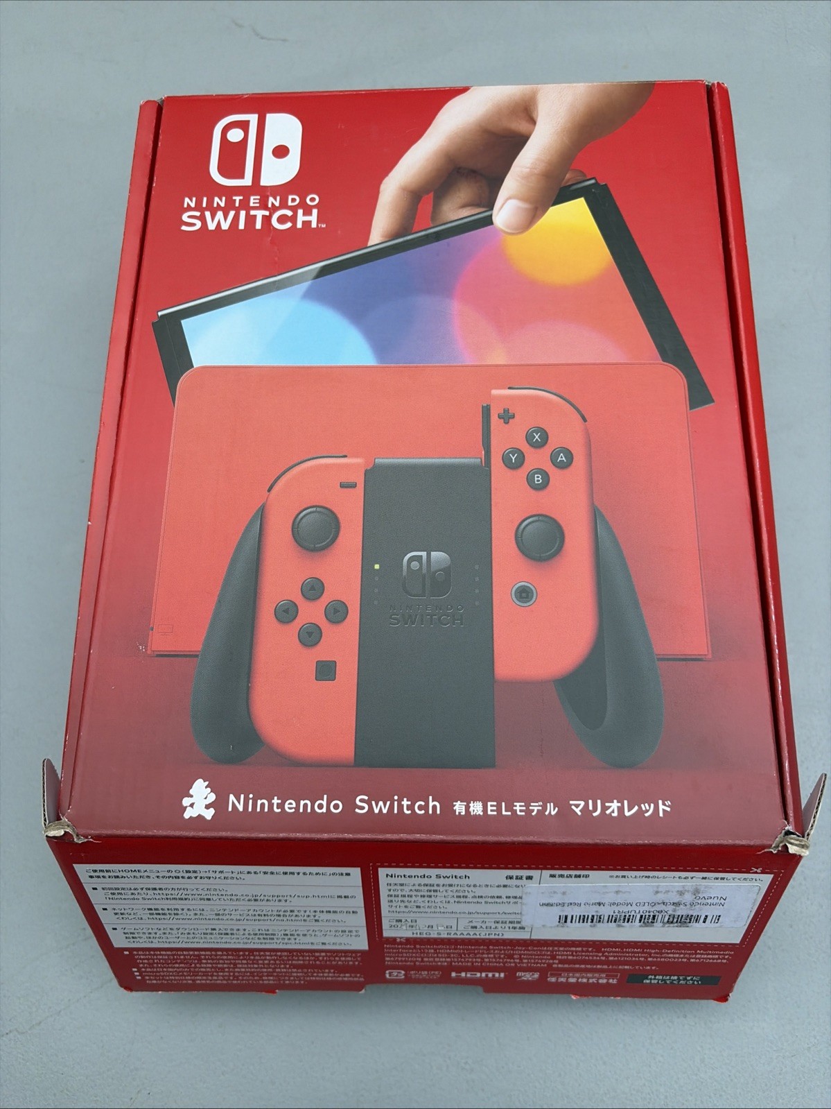 Open Box Nintendo Switch (OLED Model) Mario Red Edition 64GB Console Japan
