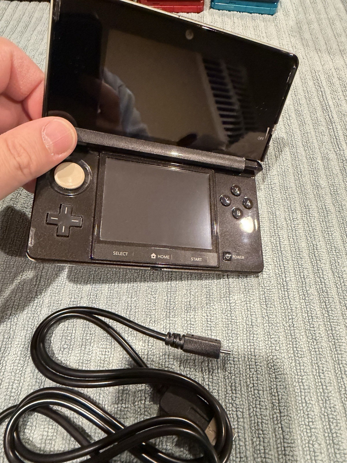 Japanese Nintendo 3DS System Black Working Us Seller With Charger Region Free J