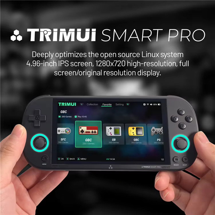 TRIMUI SMART PRO Open-source Handheld Game Console 4.96 Inch Ips Screen Open Gam