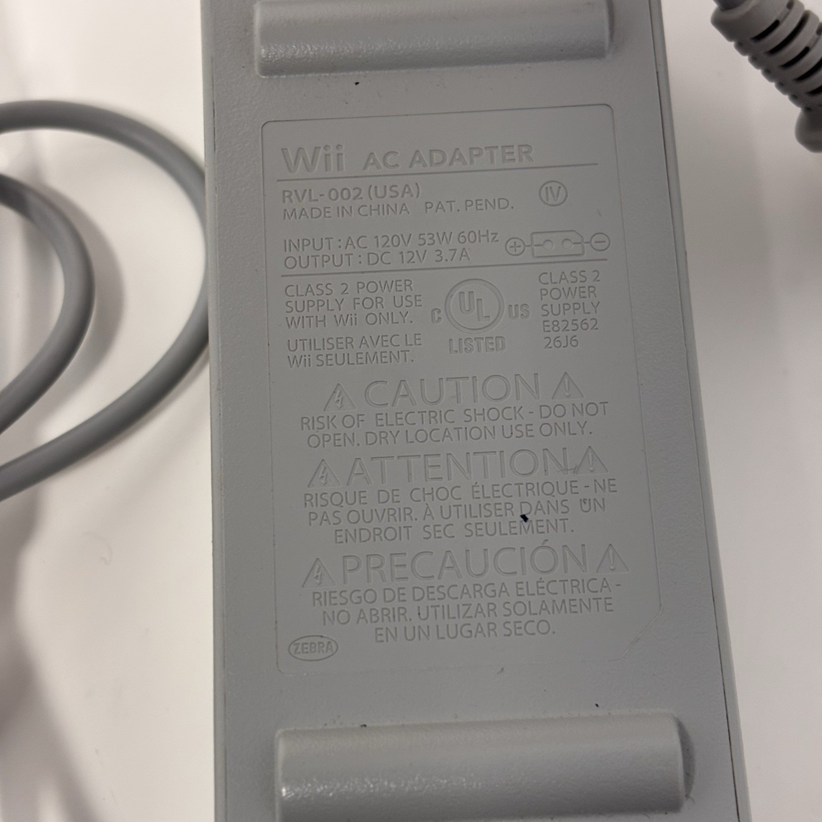 Nintendo Wii Console Bundle RVL-001 W/ Accessories, 2 Games, NO CONTROLLERS