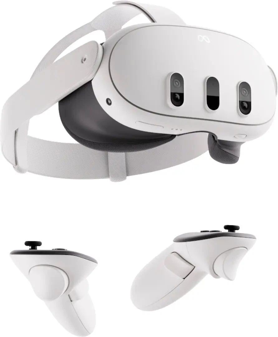 Meta – Quest 3 Breakthrough Mixed Reality – 128GB – White w/ Case