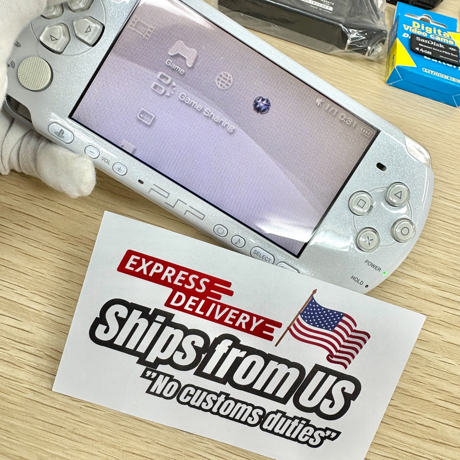 Sony PSP-3000 Console Select /Charger+newbattery+random3games+4G U.S Shipping