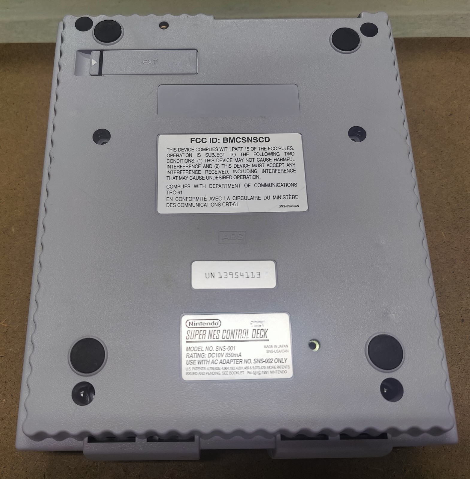 Super Nintendo SNES Console Only As Is – Parts/Repair – blue screen of death