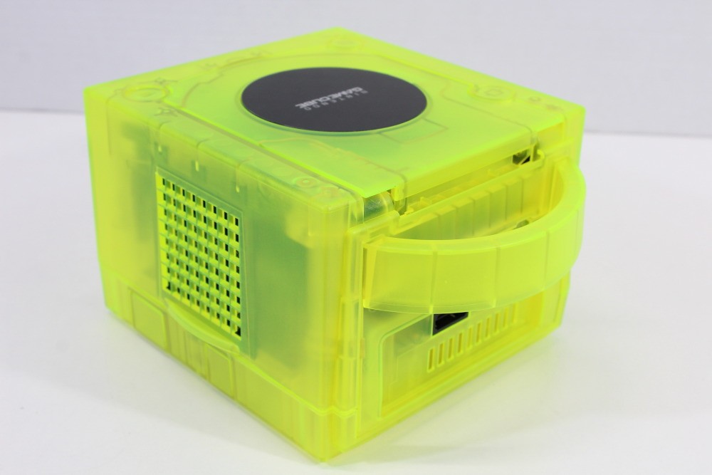Nintendo Gamecube Console Clear Transparent Yellow NTSC-U/C DOL-101 GC RGB LED