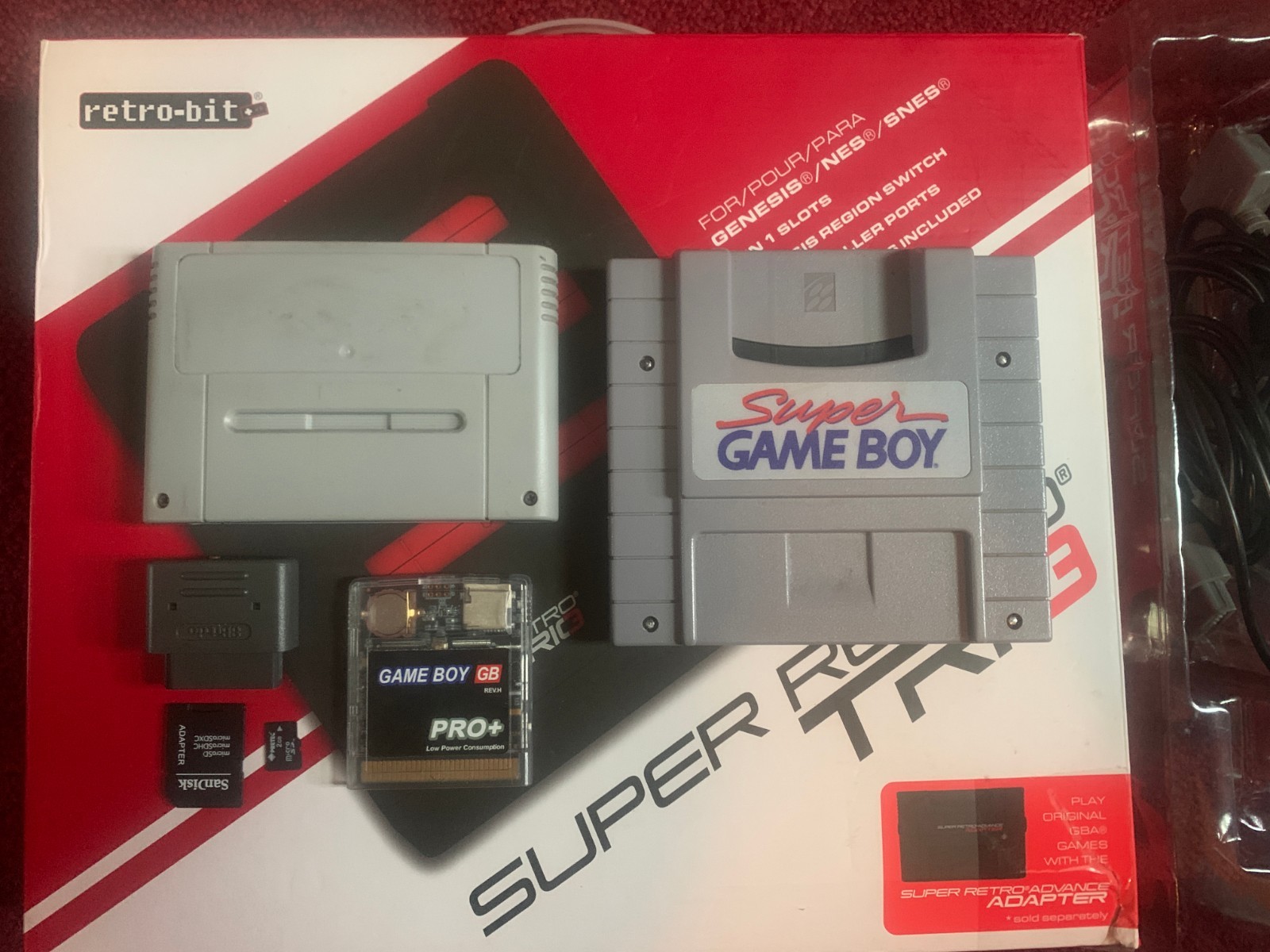 Super Retro Trio 3 In 1🔥SNES/NES/GENESIS🔥Open Box 🔥TESTED READY FOR GAMING🔥