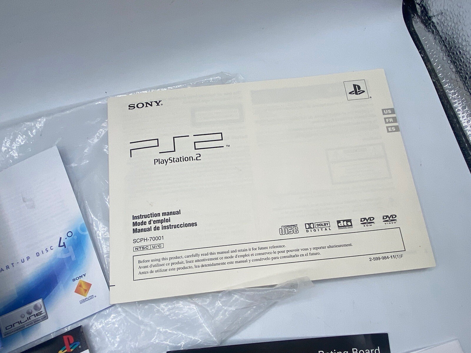 Sony PS2 Slim Charcoal Black Console SCPH-70001 Complete Box CIB With Manuals