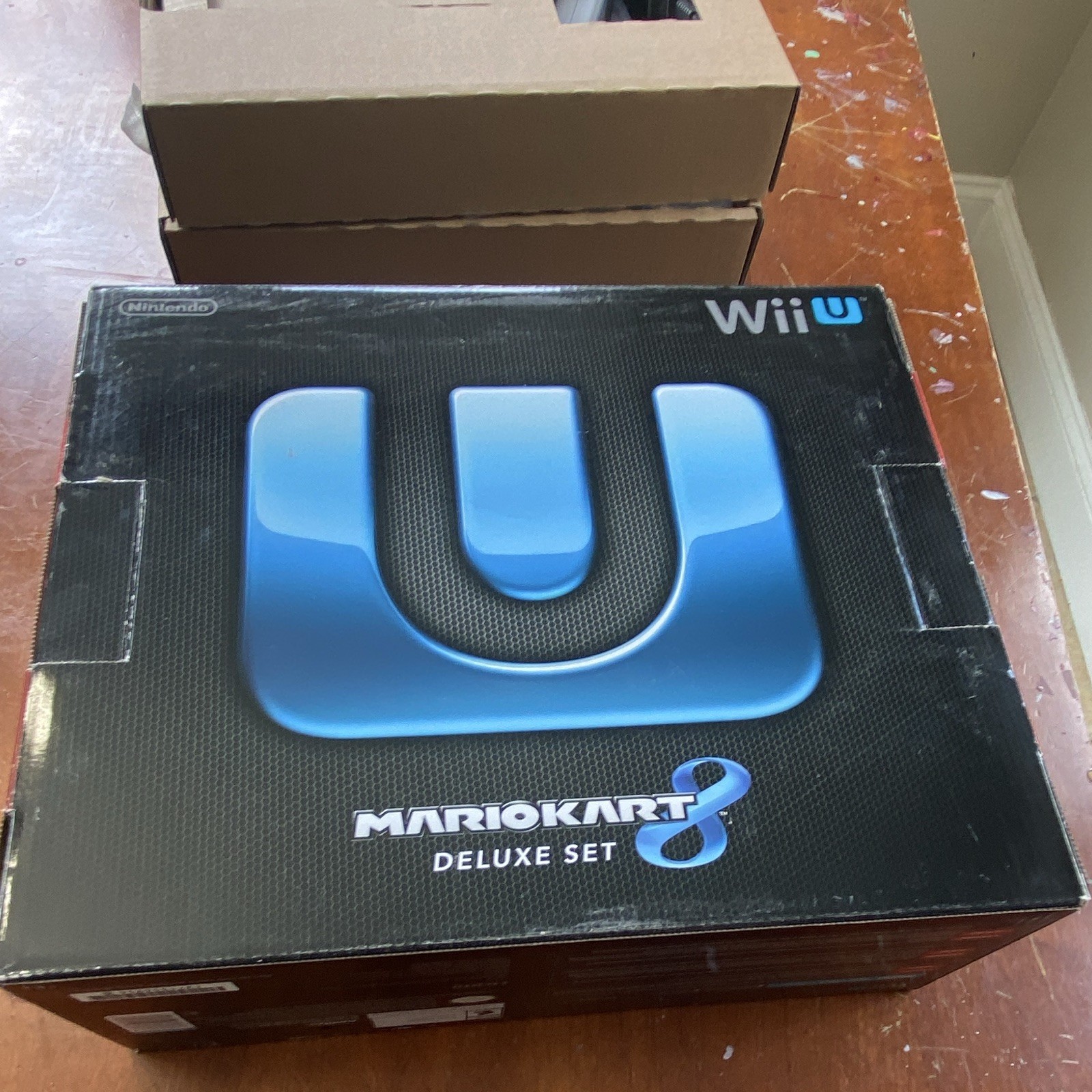 Nintendo Wii U Mario Kart 8 Deluxe Set 32GB Black Console HDMI 1080p US CIB