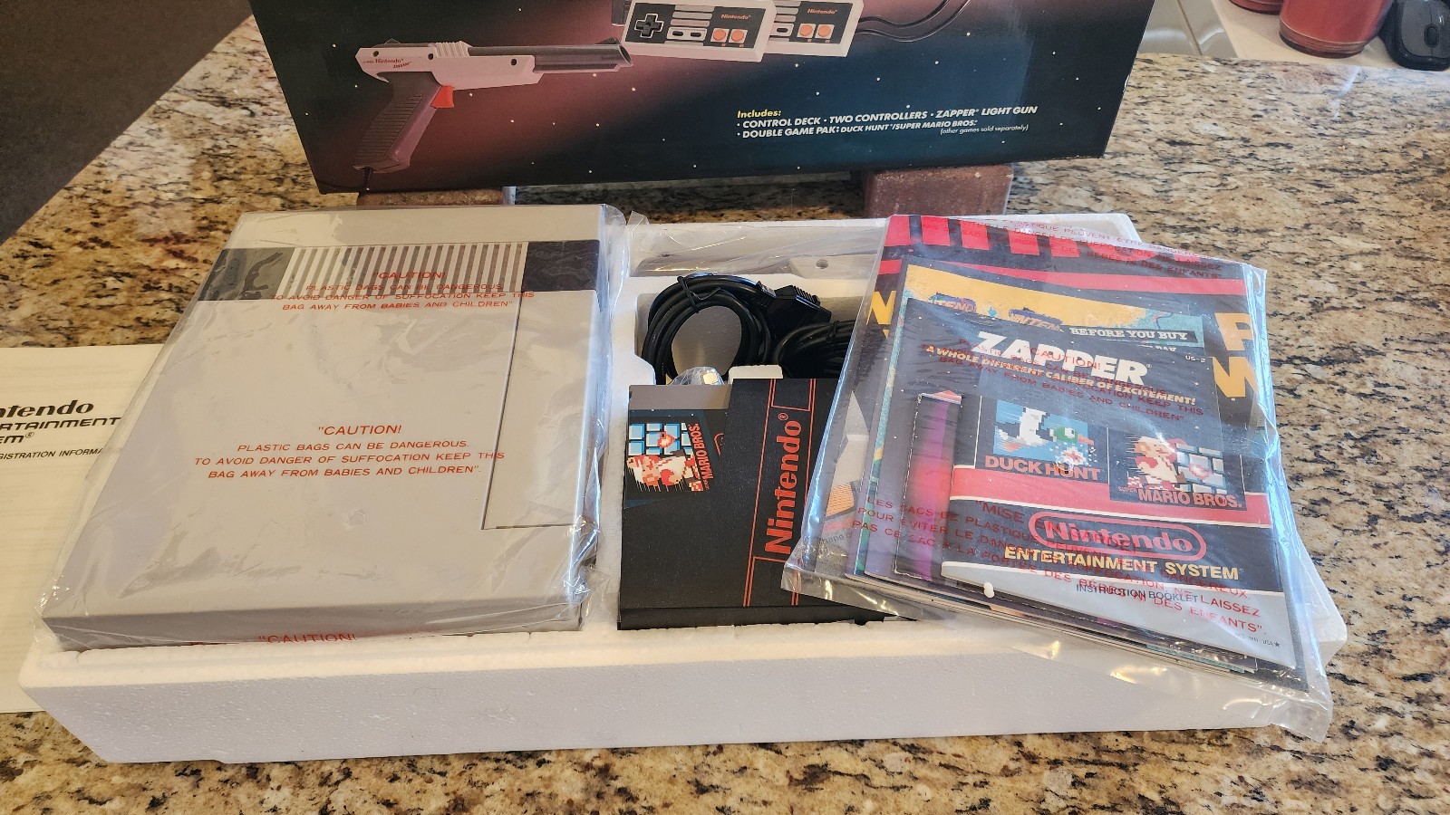 🎮 Nintendo Entertainment System NES Original Console – w/ Original Gray Zapper