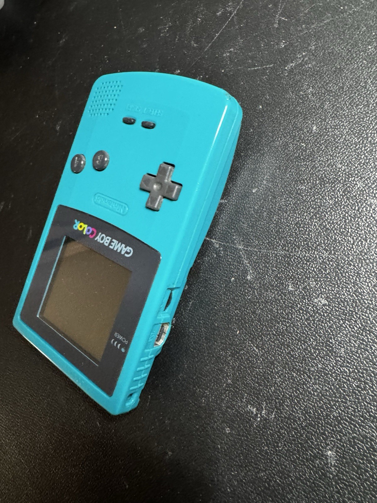 Nintendo Game Boy Color Blue Teal W/ 2 Games Tested Works Zoboomafoo
