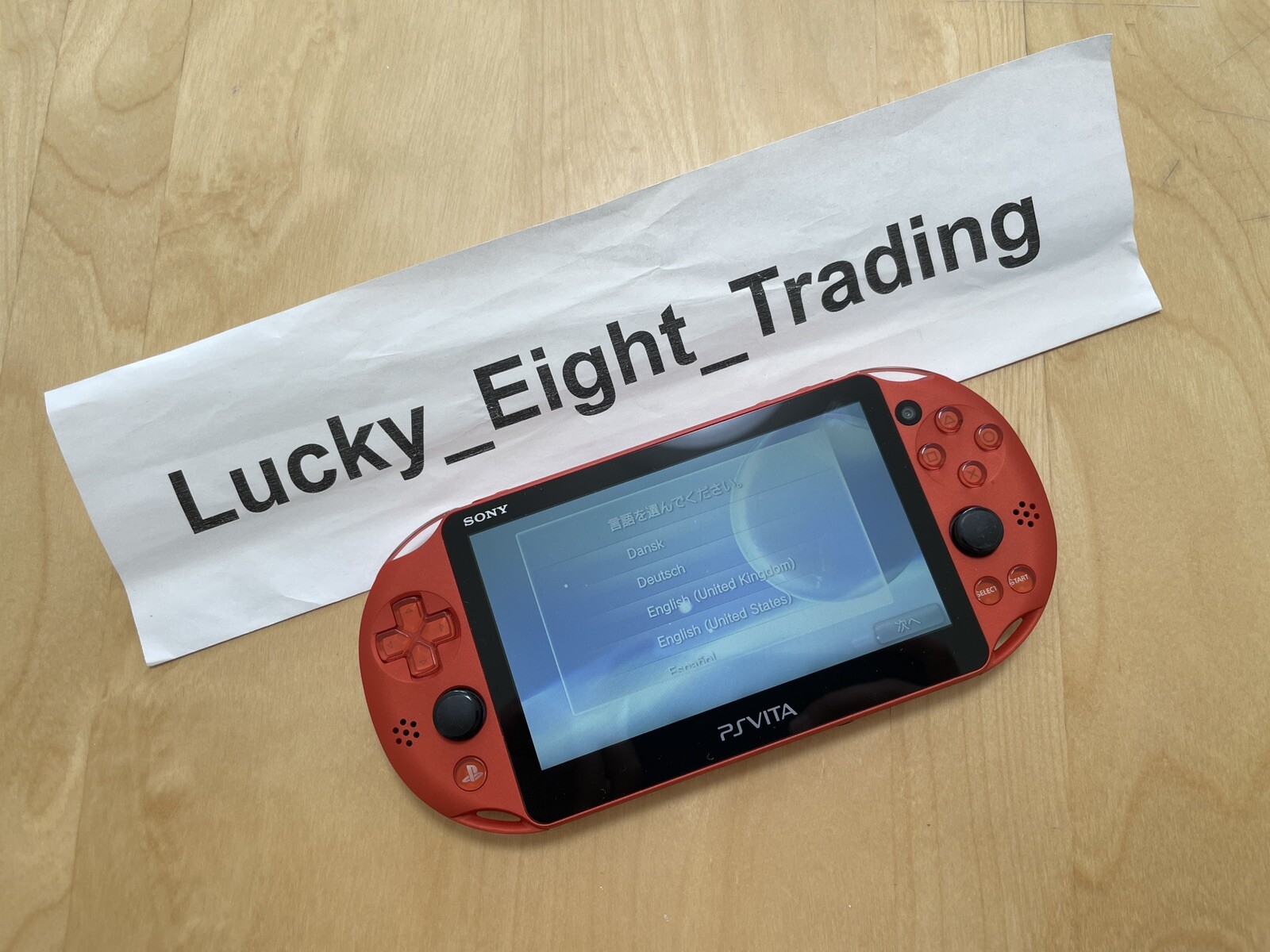 PS Vita Metallic Red PCH 2000 ZA26 Console only PSV Slim [H]