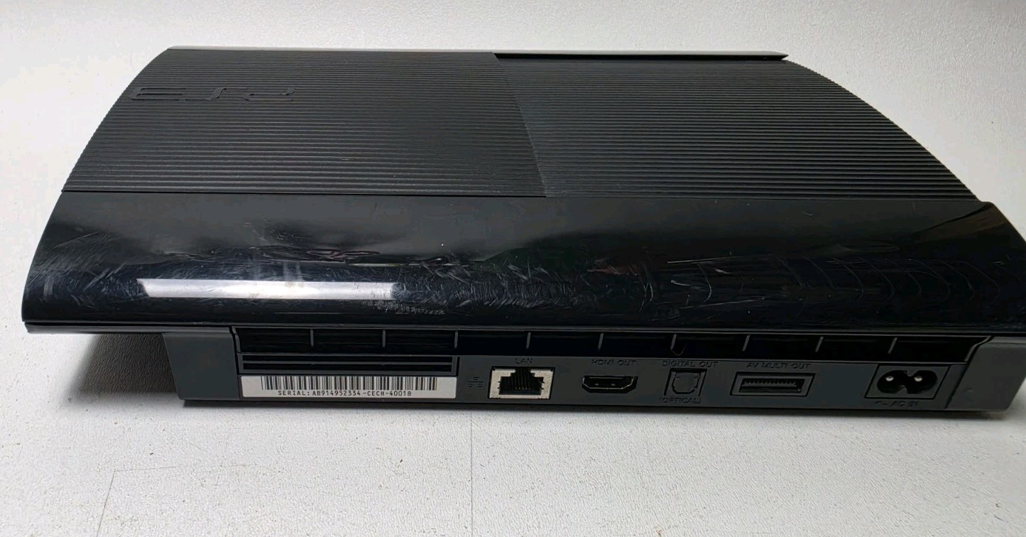 Sony PlayStation 3 250GB Super Slim Black PS3 Game Console CECH-4001B Bundle
