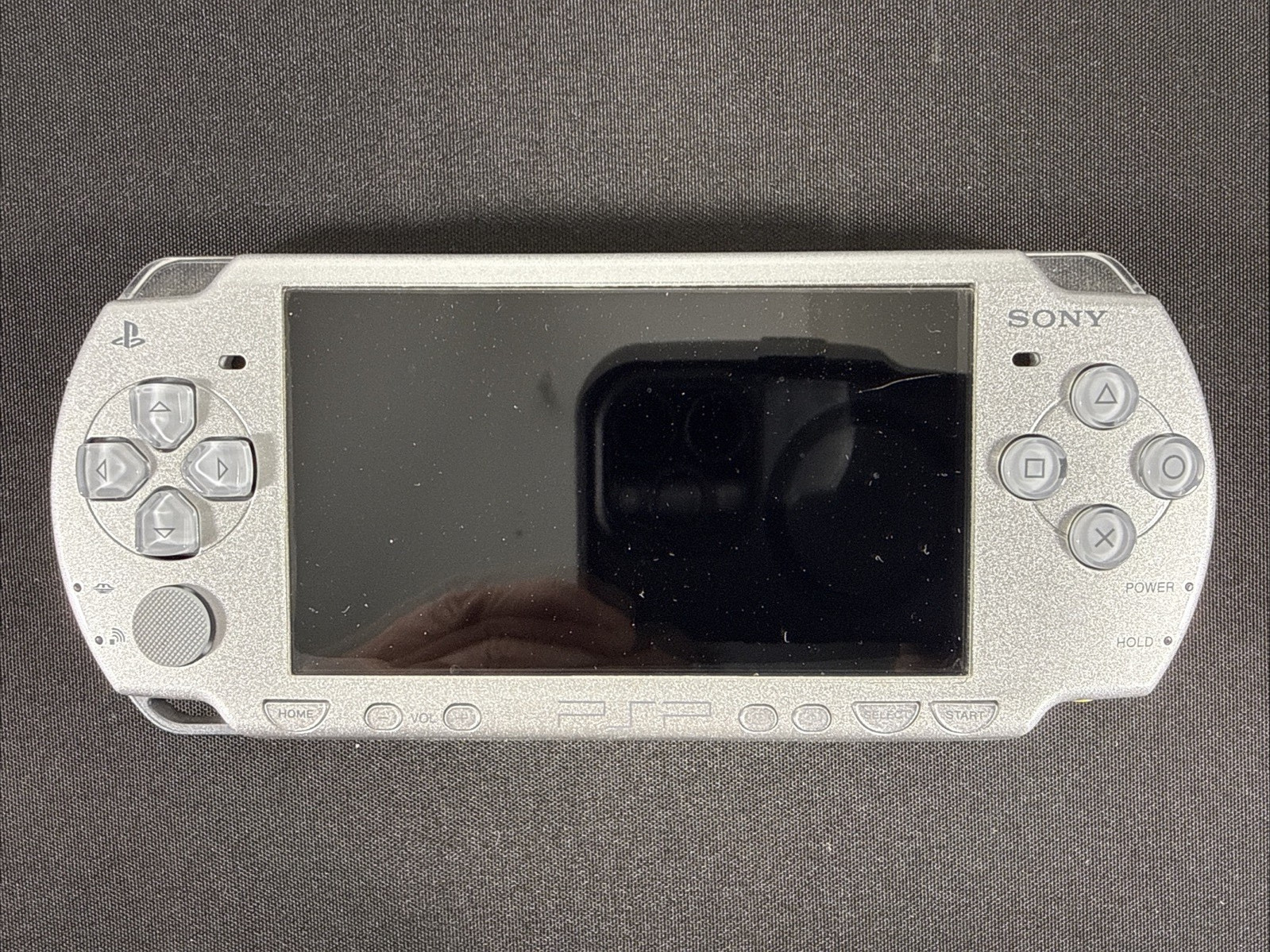 Sony PSP 2001 Silver Playstation Portable Console Crossbody Fanny Bag Needs Batt