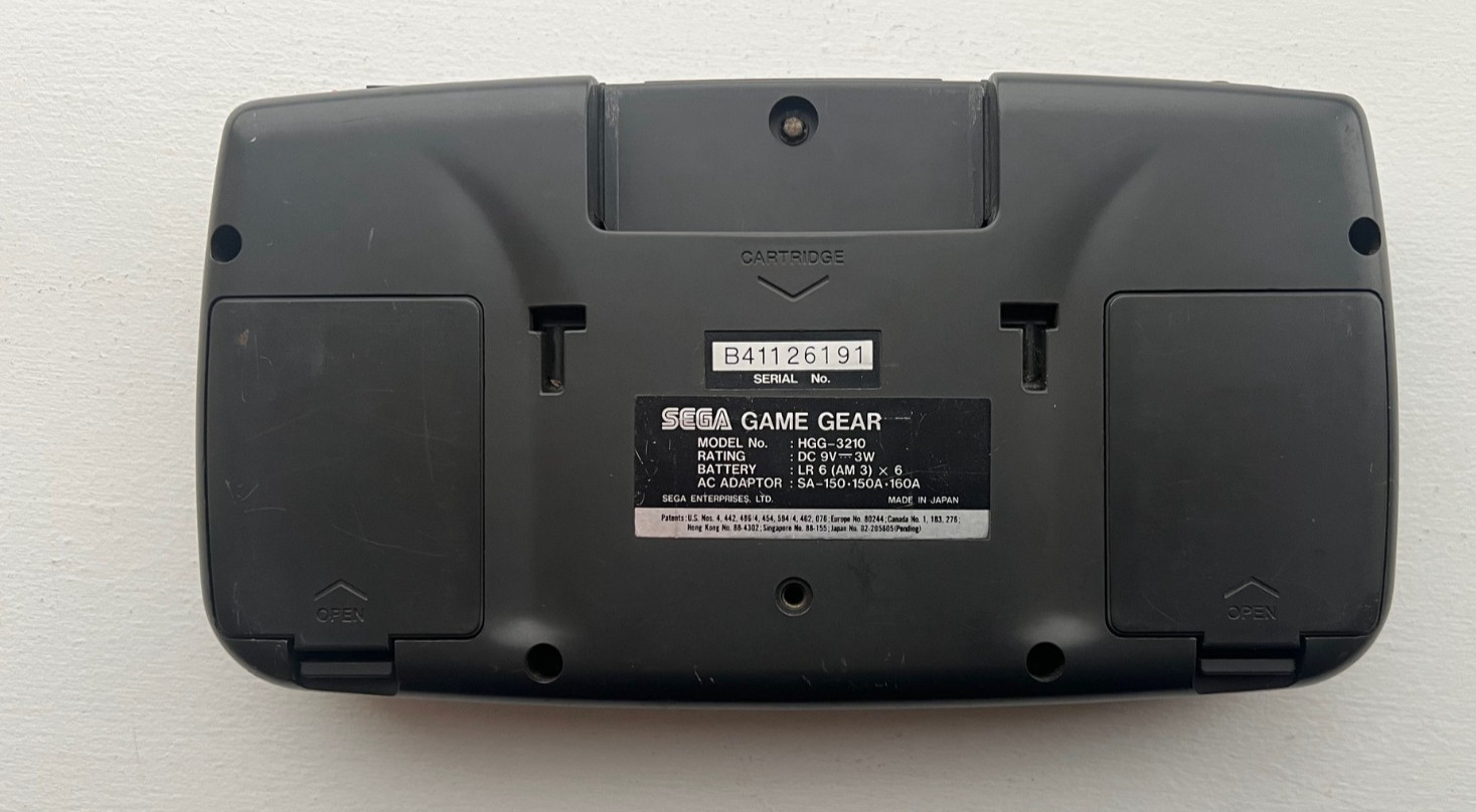 SEGA Game Gear Handheld System – Black – Tested and Working