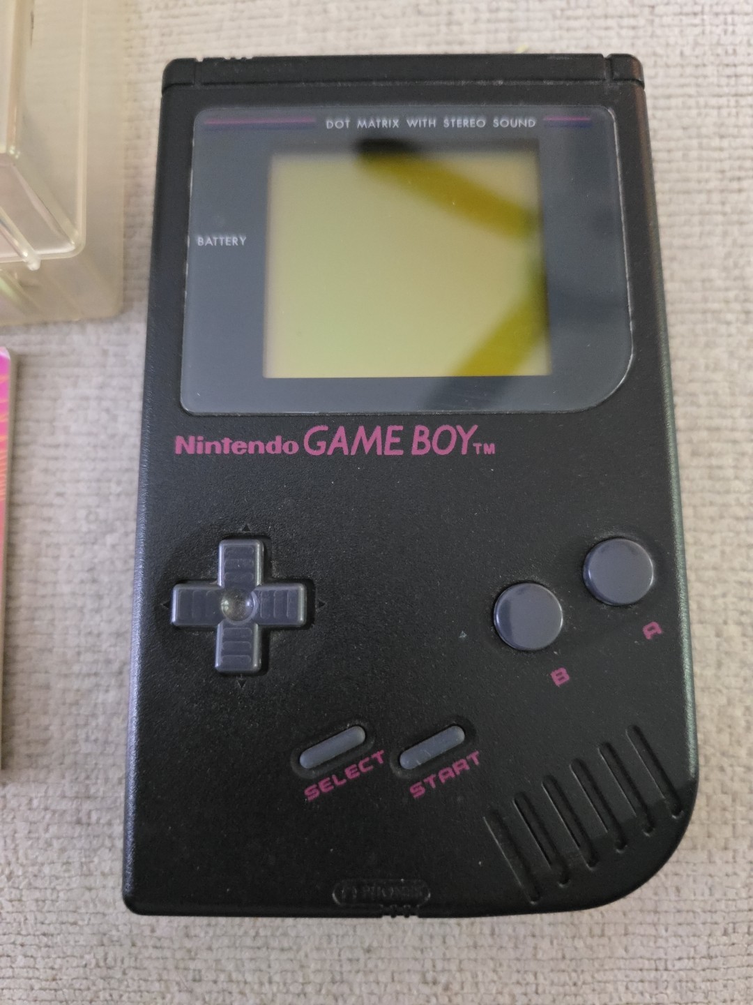 Nintendo Game Boy W/Original Serial Matched Plastic Case & Super Mario Land