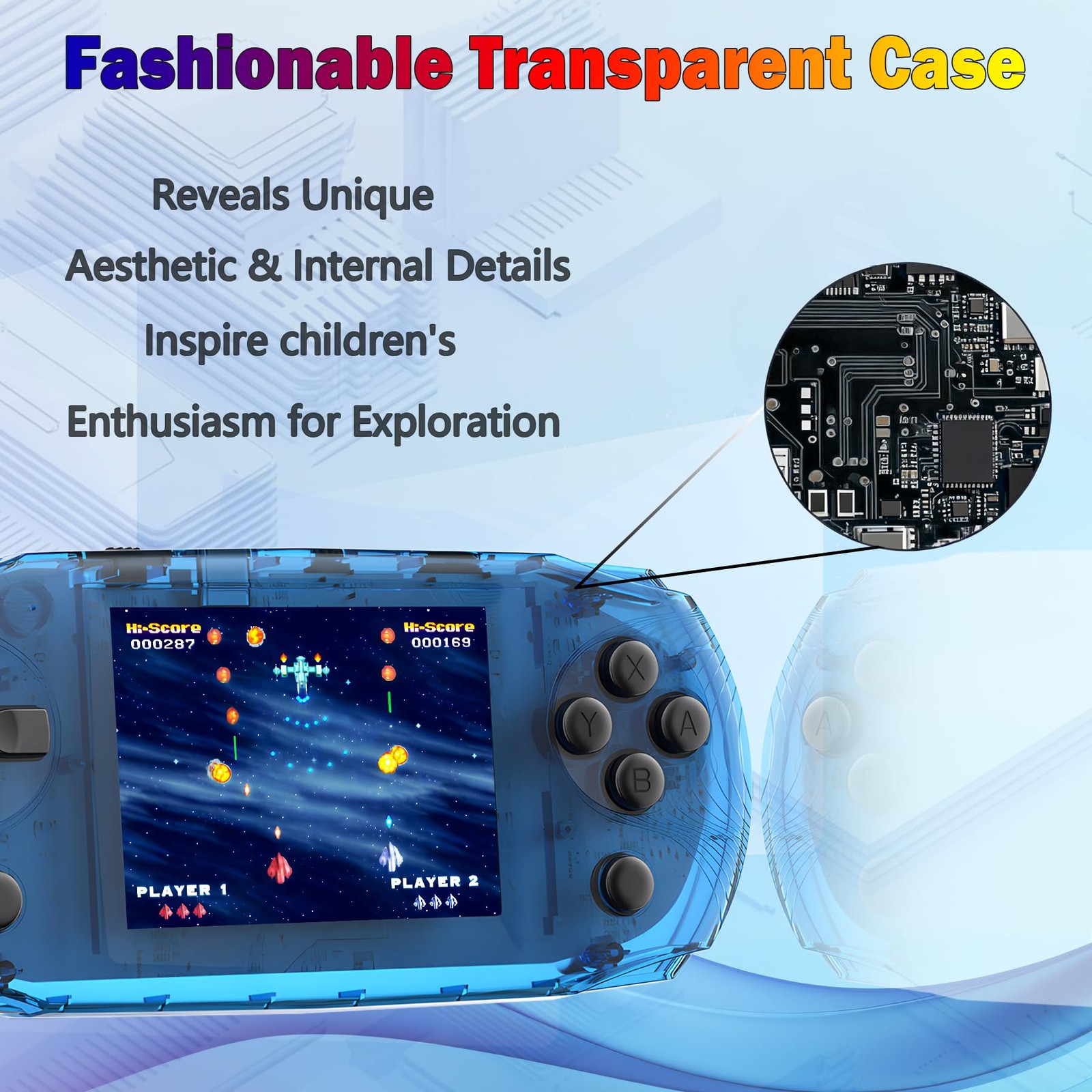 3.2″ IPS Large Screen Handheld Game Console for Kids Preloaded 100 Retro Vide…