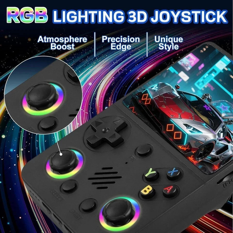 RG36 PRO Retro Handheld Game Console Open Source System, 3.5″ IPS Screen 64G TF
