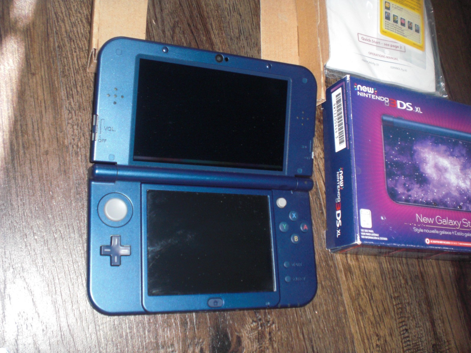 Nintendo New 3DS XL Galaxy Purple Console System 3DS DS 2DS COMPLETE CIB In Box