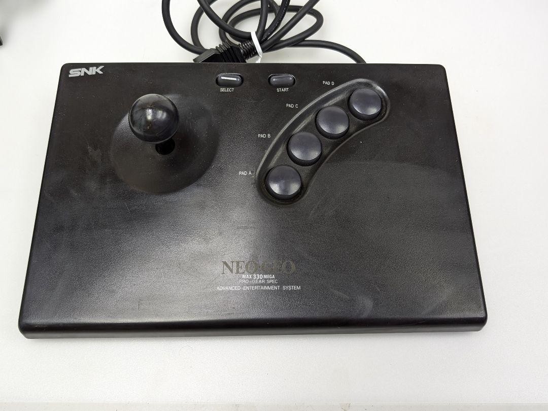 SNK Neo Geo CD CD-T01 Retro Game Console System with 2 Arcade Stick s0672M