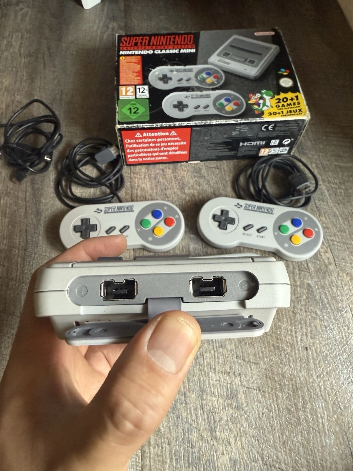 Nintendo SNES Super NES Classic Mini EUropean Ver W/ 8bitdo Wireless Controller
