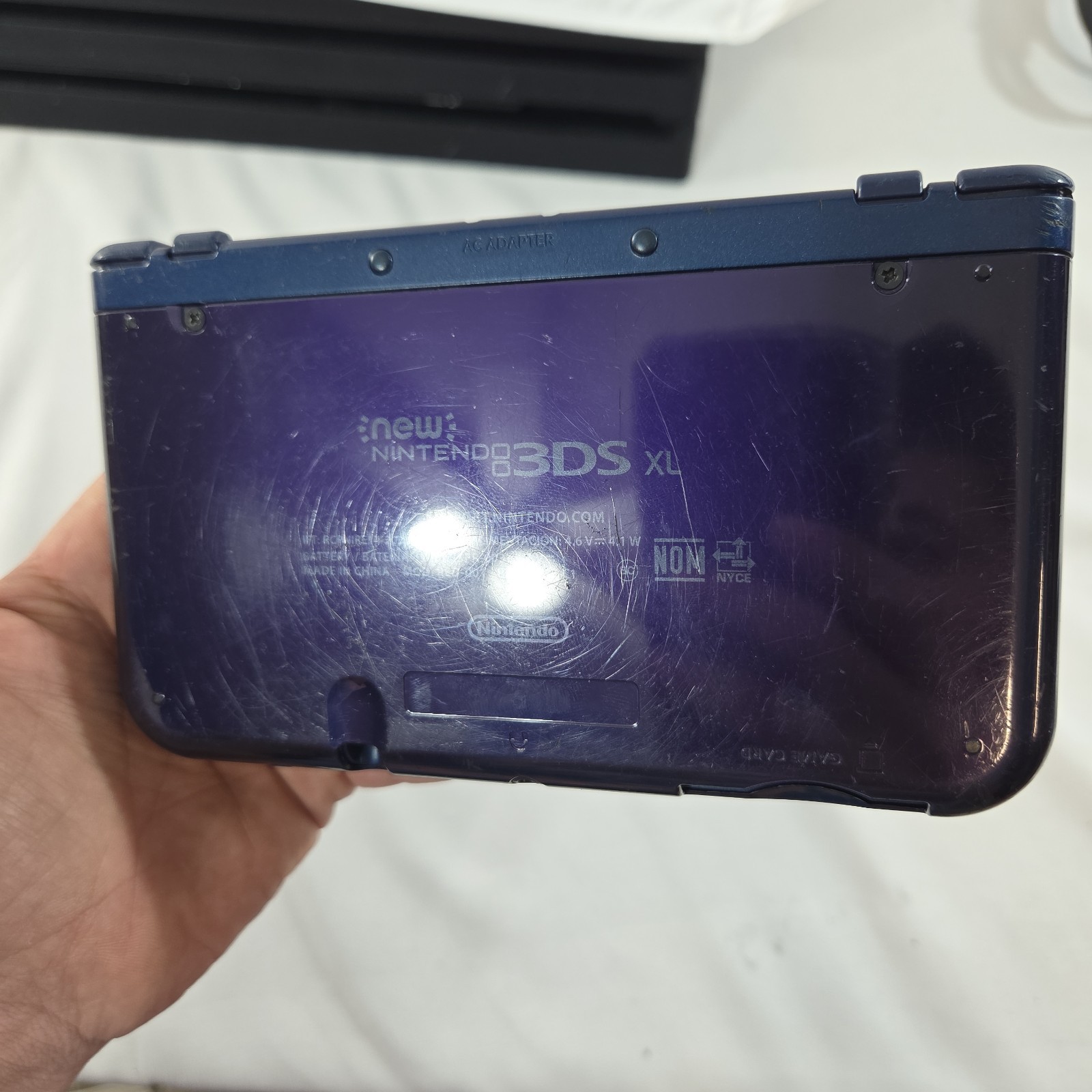 Nintendo 3DS XL Galaxy Edition Handheld System FOR PARTS OR REPAIR ONLY READ