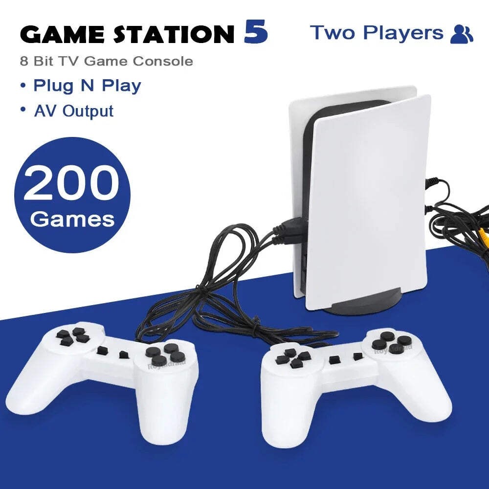 GS5 Game Station 5 Video Game Console With 200 Classic Games 8 Bit TV Console Re