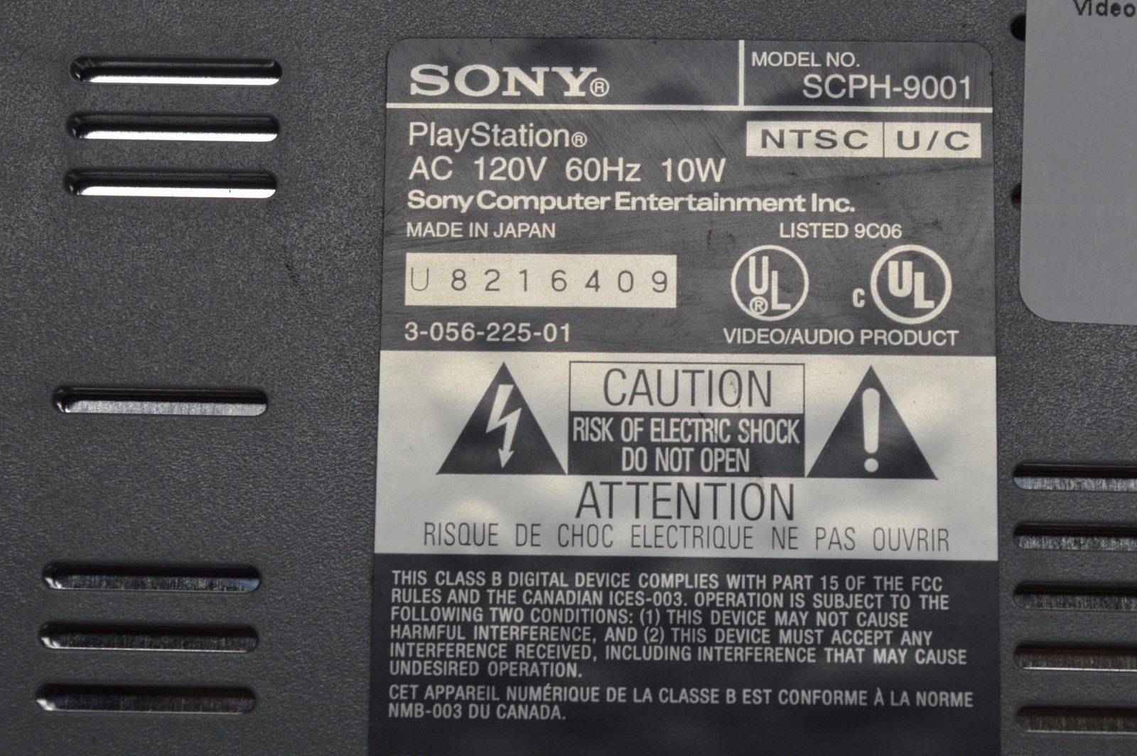 Sony PlayStation 1 PS1 SCPH-9001 Video Game Console *Console Only*