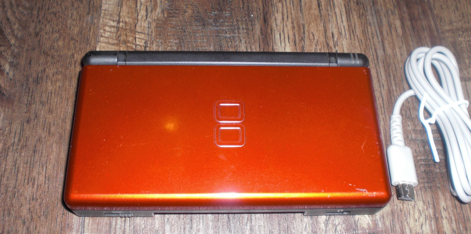 Nintendo DS Lite Red Onyx Black Console System + Charger Plays DS & GBA Games