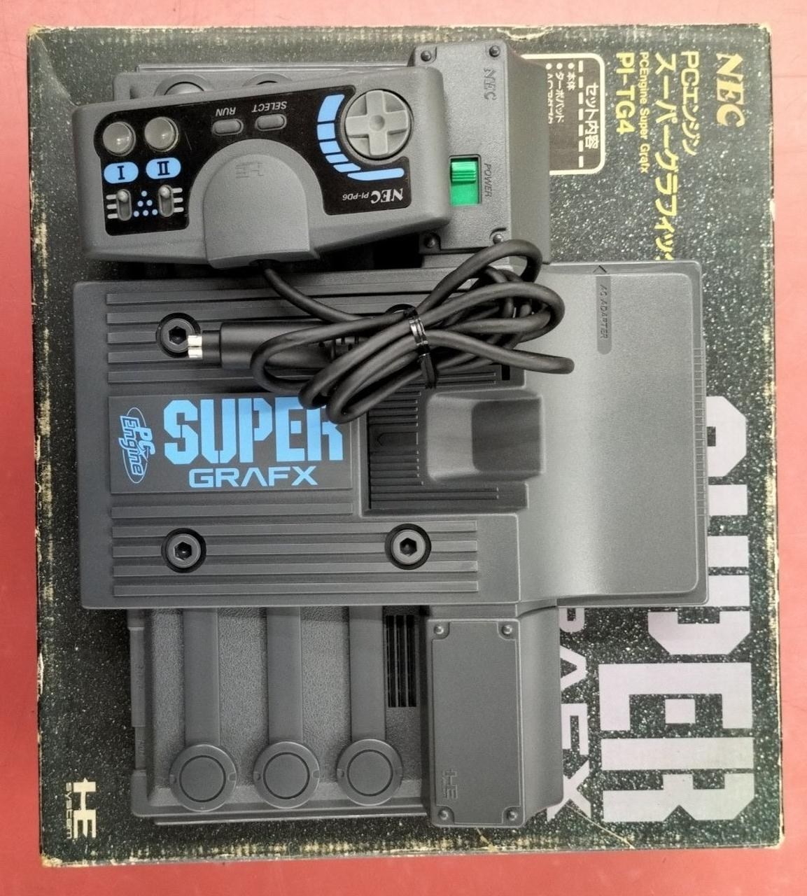 NEC PC Engine SuperGrafx PI-TG4 Boxed Accessories Included A1612