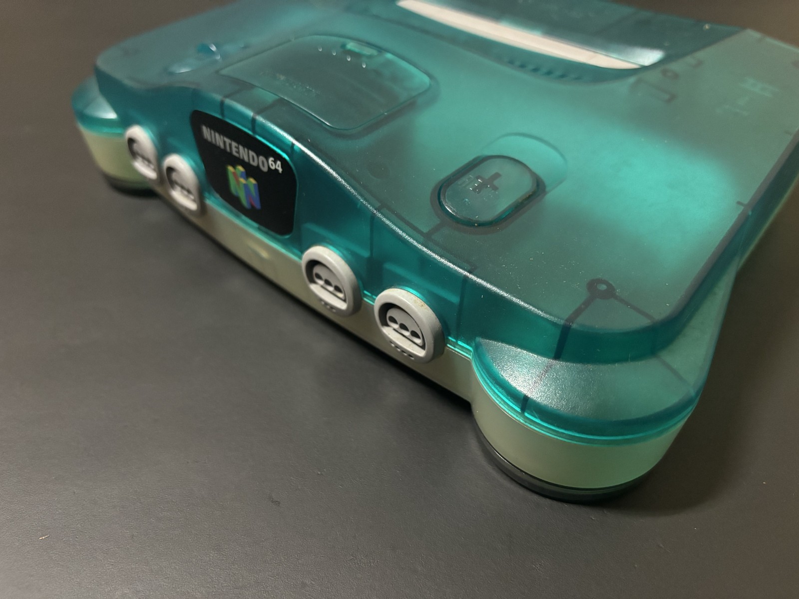 Nintendo 64 N64 Console Clear Blue Controller Pokemon Stadium 0 Tested Working