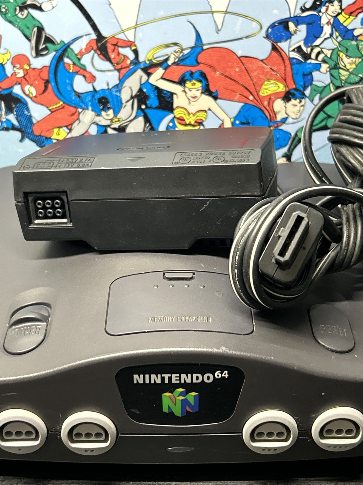 Vintage Nintendo 64 N64 NUS-001 USA Console W/ Cords! No Controller.