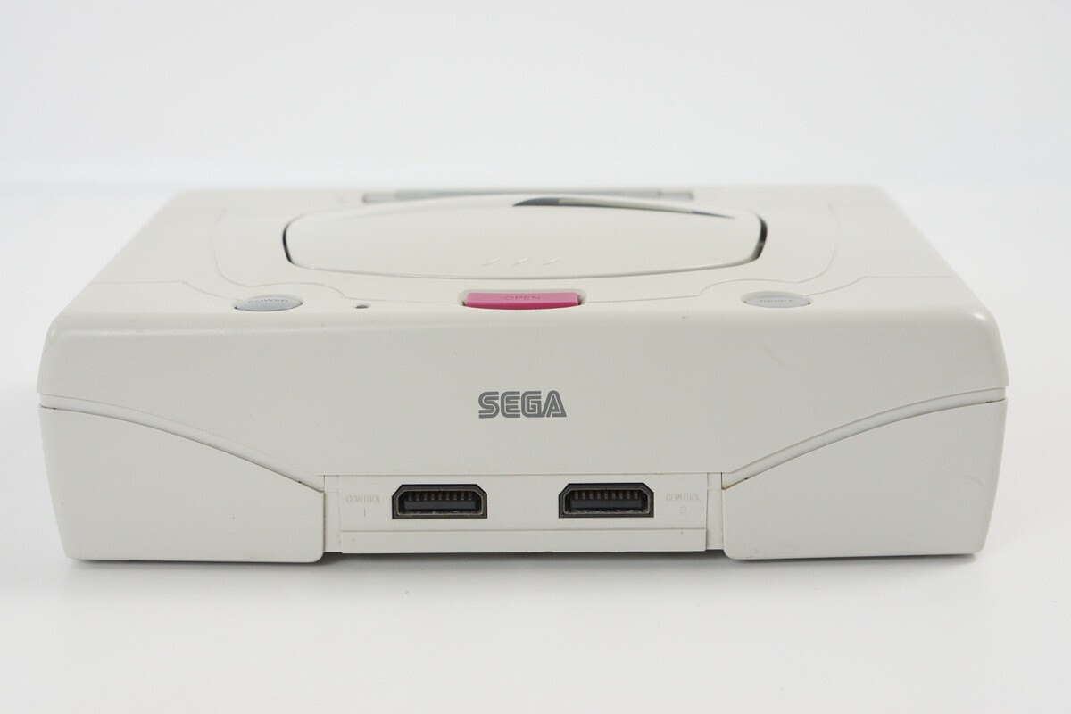 Sega Saturn WHITE Console Boxed HST-3220 Tested System -NTSC-J CD- B63045529
