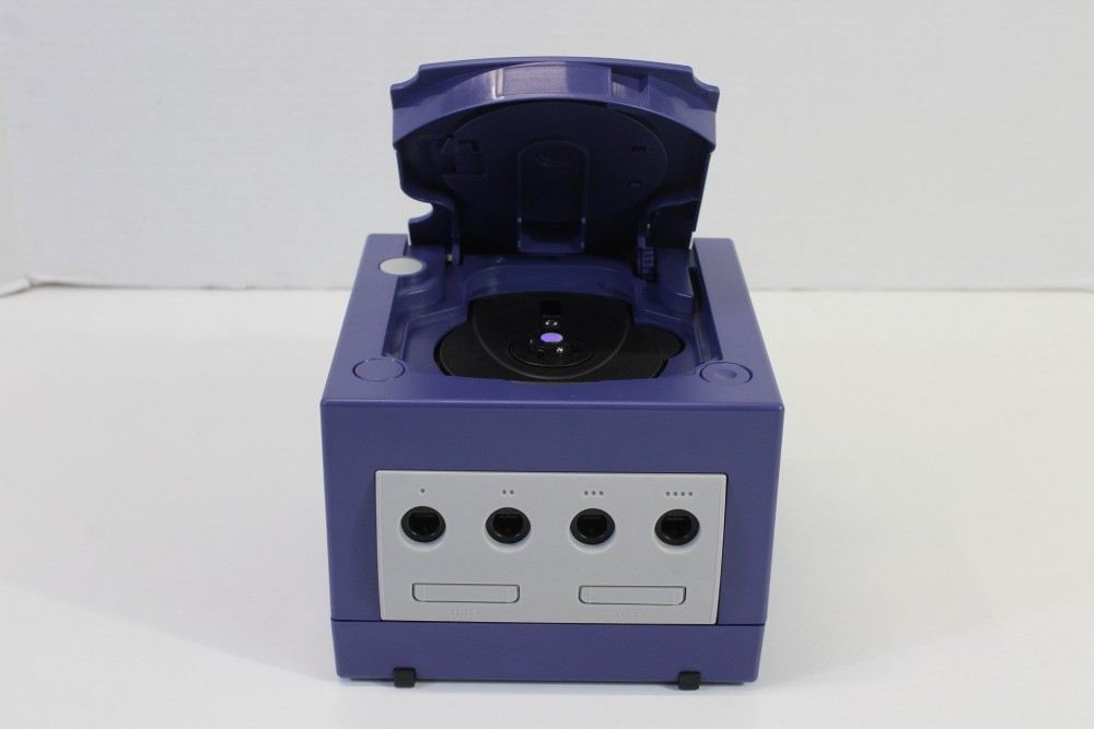 Nintendo Gamecube Indigo Purple Console NTSC-U/C DOL-001 White LED AC AV PLAY US