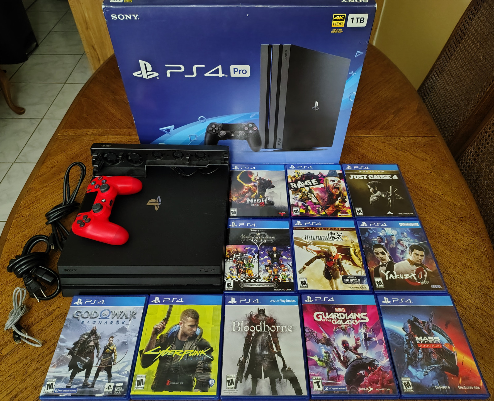 Sony PlayStation 4 Pro 1TB Console – 11 Games Included